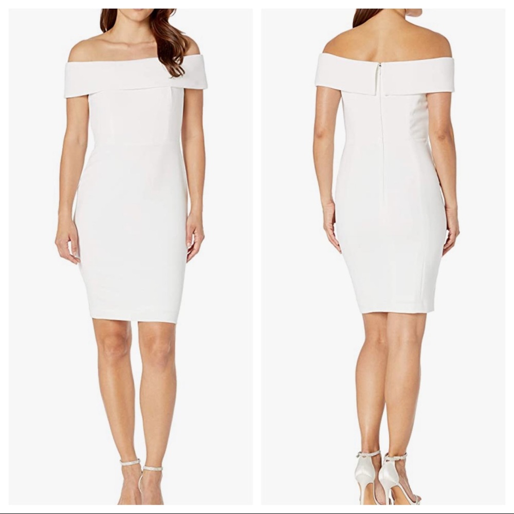 Calvin Klein Off-The-Shoulder Sheath Dress